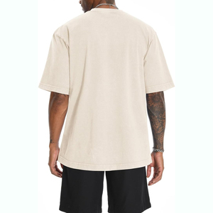 Camiseta de hombre 100% algodón, cuello redondo, diseño moderno, corte ajustado, camisetas sólidas, camisetas de manga corta para hombre, MOQ bajo. - Product Image 6