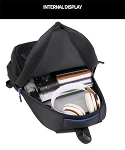 Sac à dos Oxford unisexe, style softback, résistant à l'eau, fermeture éclair, multifonctionnel, bandoulière décontractée, 36-56 litres - Product Image 4