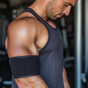 Manchon de compression en néoprène pour haltérophilie, entraînement intensif de musculation, pompes et tractions - Product Image 2