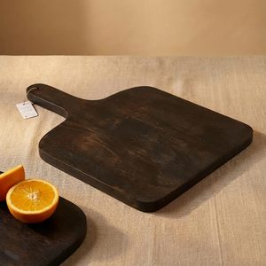 Planche à découper en bois artisanale avec poignée |   Planche à découper multifonctionnelle pour légumes, fruits, fromage, pain, viande | - Product Image 6