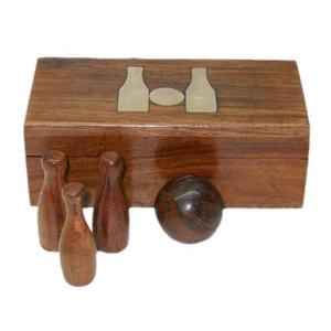 High Quality Home Decorative Item Unique Design Wooden <b>Games</b> Square Shape Dice Wooden Box Inlay Polished Sheesham Wood Top Item - Product Image 1