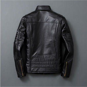 Slim fit metallic <b>silver</b> biker <b>jacket</b> for a bold and modern fashion look. - Product Image 4