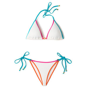 ชุดบิกินี่สองชิ้นลายสัตว์คุณภาพสูงสำหรับผู้หญิง ไซส์ปกติ แห้งเร็ว ตกแต่งด้วยลูกปัดโลโก้ด้านหน้า เหมาะสำหรับวันหยุดพักผ่อน - Product Image 3