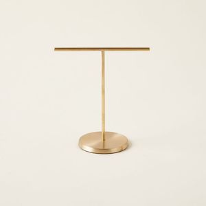 Minimalist Metal Jewelry Stand With Geometric Design And Round Base For Indoor Home Decor - Product Image 3