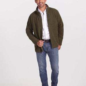 Vestes en laine personnalisées avec logo, fermeture éclair, col montant, manches longues, chaudes, coupe-vent, style décontracté - Product Image 6
