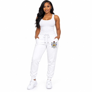 Pantalones Deportivos Personalizados para Mujer, con Letras Griegas de la Hermandad Sigma Gamma Rho, de Felpa Suave, para Entrenamiento, Deporte y Uso Diario, Venta al Por Mayor - Product Image 1