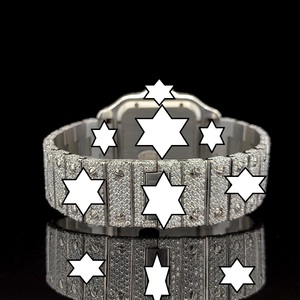 Montre automatique de luxe NYC DIAMOND EMPIRE, mouvement japonais, acier inoxydable, cadran carré, chiffres romains, cadran de 41 mm - Product Image 4