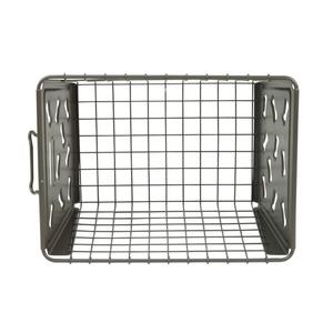 Grand panier de rangement industriel en métal robuste pour l'organisation des fils, idéal pour la maison, la cuisine, le garde-manger et les étagères - Product Image 5