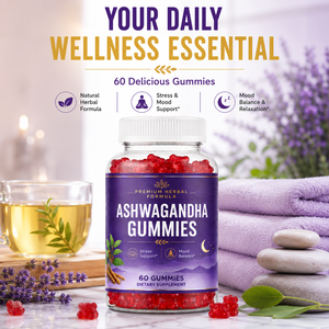 Gummies d'Ashwagandha 100% Naturelles, Qualité Alimentaire, Extrait d'Ashwagandha, Formule Personnalisée, Vente en Gros, Qualité Export - Product Image 3