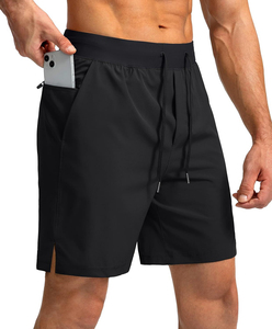 Custom Athletic Men Zipper Pocket Sports <b>Shorts</b> Quick Dry Polyester Cotton Fitness Jogger Workout Casual Summer <b>Shorts</b> - Product Image 4