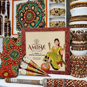 Cono de Henna Herbal Profesional Dorado, Fácil de Aplicar, Acabado Brillante, Tatuaje Temporal de Henna para Arte Corporal, Ideal para Mehndi Nupcial y Eventos Especiales - Product Image 1