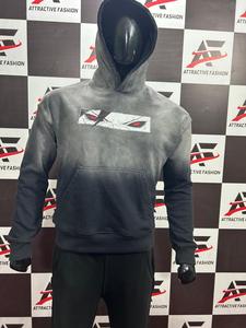 เสื้อฮู้ดครอปสีดำ พิมพ์ลายกราฟิกเพชรพลอย ทรงโอเวอร์ไซส์ ผ้าฝ้ายพรีเมียม สตรีทแวร์ เสื้อฮู้ดสั่งทำพิเศษ - Product Image 4