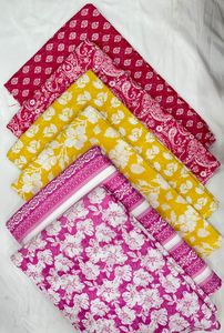 Tissu en coton pur à imprimé floral - Product Image 2