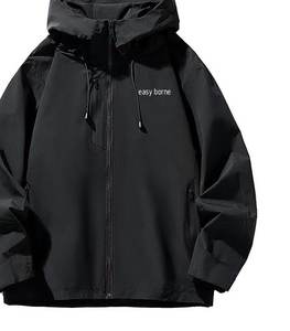 Veste coupe-vent légère pour homme, veste softshell pour le golf en plein air, veste à capuche pour la course à pied, la randonnée, les sports, vestes coupe-vent - Product Image 1