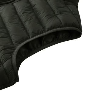 Nuevo Chaleco Acolchado Plegable para Hombre, Color Negro, con Cierre, Cuello Alto, 400 Gsm, Sin Mangas - Product Image 4