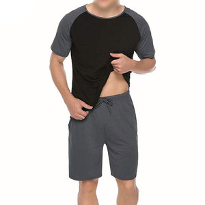 Hot Sale New Arrival Men's Summer Casual <b>Twin</b> <b>Set</b> Short Sleeve T-Shirts & Shorts 100% Cotton Breathable - Product Image 6