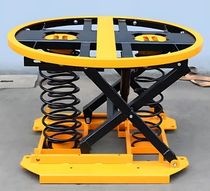 Plateforme élévatrice circulaire rotative à équilibrage automatique assisté par la gravité pour la manutention de matériaux - Product Image 6