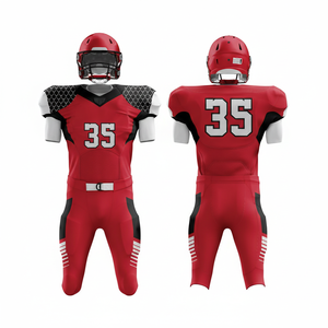 Uniformes de Fútbol Americano de Manga Corta Transpirables de Alta Calidad para Tallas Grandes, Kits de Equipo que Absorben la Humedad, Fabricante - Product Image 1