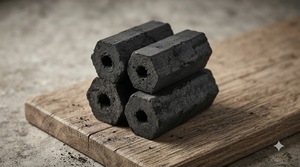 Charbon de coco en briquettes hexagonales, marque privée OEM, combustible pour barbecue destiné aux marchés internationaux - Product Image 3