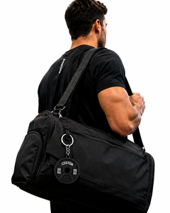 Custom Rubber Weight <b>Plate</b> Keychain Black Gym Fitness Key <b>Ring</b> Training Souvenir - Product Image 3