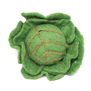 Juguete de Peluche de Repollo Verde Hecho a Mano con Fieltro de Aguja, Artesanía de Vegetales de Fieltro de Lana Ecológica para Cocina de Juego Infantil y Decoración del Hogar - Product Image 1