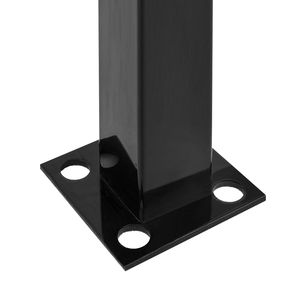 Arco # Barandillas de Hierro Forjado para Escaleras Exteriores, Barandilla Flexible para Porche en Negro, Ayuda a la Seguridad en las Escaleras - Product Image 5