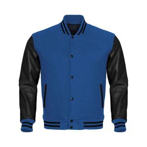 Veste universitaire orange et blanche pour homme, style preppy, fermeture à boutons, coupe classique, vêtement d'automne - Product Image 4