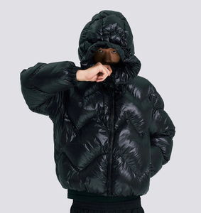 Custom Hooded Puffer <b>Jacket</b> Men Winter Quilted Insulated <b>Zip</b> <b>Up</b> Warm Lightweight Windproof Outdoor Casual <b>Jacket</b> OEM ODM - Product Image 2