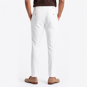 Pantalones de Vestir para Hombre, Corte Regular, Tela Antiarrugas, Frente Plano, Cintura Media, Venta al Por Mayor, Uso Diario - Product Image 2