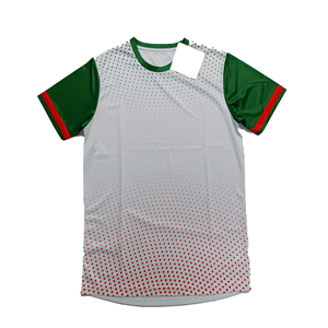T-shirt à manches courtes pour homme, col rond, motif à pois, tricoté, respirant, coupe classique, style décontracté, 100% polyester - Product Image 1