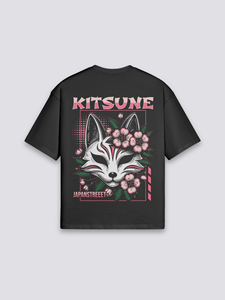 Camiseta Japonesa Kitsune, Transpirable, de Verano, Lavable, de Algodón Puro, Estilo Vintage Retro, de Media Manga - Product Image 3
