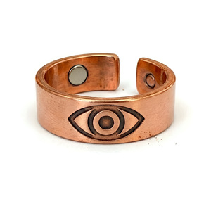 Joyería Devocional Bio Magnética al por Mayor • Anillo Unisex Esotérico Ajustable del Tercer Ojo - Product Image 1