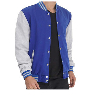 Chaqueta Bomber de Béisbol Personalizada al por Mayor para Hombre, Chaqueta Universitaria Estilo Letterman, Ropa Urbana - Product Image 2