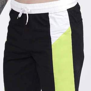 Shorts de sport vintage pour homme en coton 100% noir et vert lime, décontractés, pour la gym, l'entraînement et la course à pied - Product Image 6