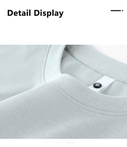 เสื้อยืดสีขาวดีไซน์ใหม่สำหรับฤดูร้อน พิมพ์โลโก้แบรนด์ตามสั่ง เสื้อยืดสตรีทแวร์ลายกราฟิกเปล่าสำหรับผู้ชาย - Product Image 6