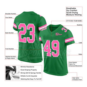 Jersey Americano al por Mayor, Diseño Personalizado Disponible, Tela de Alta Calidad, Secado Rápido y Transpirable, Apto para Deportes de Equipo - Product Image 2