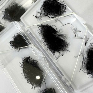 Extensiones de Pestañas de Pelo Sintético 3D-8D Naturales, Hechas a Mano por Proveedores, Volumen Premium, Curvatura CC/DD/LD/M, Negro Mate, Logotipo Personalizado - Product Image 3