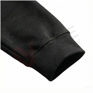 Ensemble de survêtement noir à capuche pour homme, manches longues, fermeture à cordon, motif imprimé, tenue décontractée, saison automne, coupe classique - Product Image 6