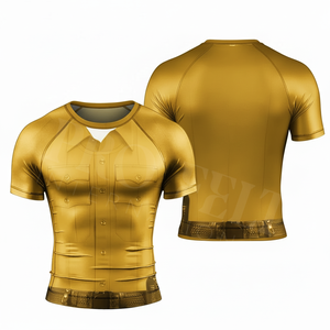 เสื้อแรชการ์ดสำหรับฝึกซ้อม BJJ ระบายอากาศได้ดี แห้งเร็ว กระชับกล้ามเนื้อ สำหรับผู้ชาย ออกกำลังกาย ฟิตเนส เล่นน้ำ ทนทาน - Product Image 6