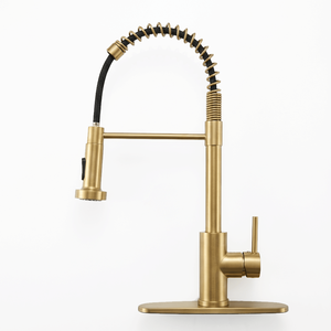 Rubinetto Industriale Lucidato con 1 Maniglia, 1 Foro, 3 Fori, con Doccetta Estraibile, per Cucina, Stile Rustico, Utilità, Camper, Cucina Wet B - Product Image 2