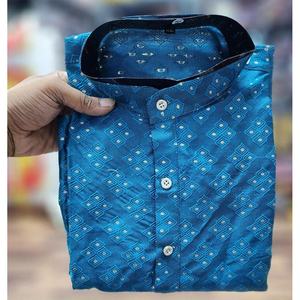 ผ้าไหมแจ็คการ์ดที่ทันสมัยพร้อมใส่ทำงานพร้อมที่จะสวมใส่ kurta กับ payjama rama - Product Image 3