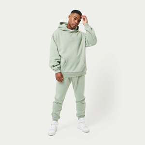 Sudaderas de algodón 100% de peso pesado para hombre, jersey con capucha, estampado de logotipo personalizado, diseño de hombro caído, estilo de invierno, sin cuerda en blanco - Product Image 2