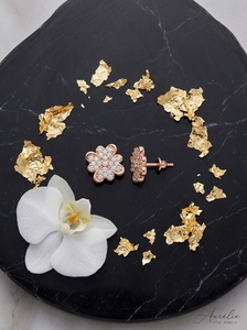 Pendientes Clásicos y Modernos con Diamantes Solitarios de 2.52 Ct, Corte Brillante Cultivado en Laboratorio, Rellenos con Oro Amarillo, Blanco y Rosa de 9K, Certificados por Aigs - Product Image 5
