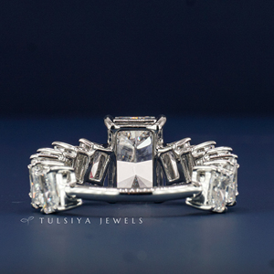 Bague en or véritable 14 carats avec diamant créé en laboratoire pour femme, bague de fiançailles solitaire classique, bijoux en diamant synthétique durable - Product Image 4