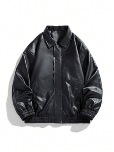 Veste en cuir véritable pour homme, confortable, en toile, séchage rapide, style urbain, vente en gros, prix avantageux, personnalisable - Product Image 6