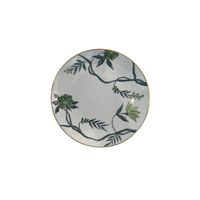 Assiette de présentation ronde en métal rose à fleurs de 13 pouces avec bord doré, vaisselle de luxe pour mariage, événements et décorations de fête