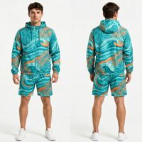 Conjunto Corto Impermeable con Estampado de Camuflaje en Tonos Tierra, Chaqueta Cortavientos Táctica para Hombre, Traje Deportivo de Poliéster Resistente al Viento para Senderismo al Aire Libre