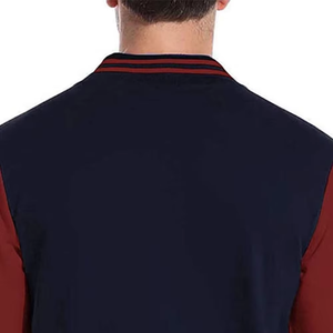 Wholesale All-Color Custom <b>Men's</b> Waterproof Varsity <b>Jacket</b> with <b>Leather</b> Sleeves Comfortable Baseball Letterman Design Winter - Product Image 3