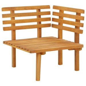 Divano ad angolo con cuscini divani da giardino in legno di Acacia massello - Product Image 5