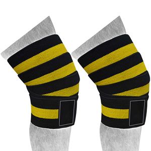 Rodilleras con soporte elástico: mezcla de algodón para levantamiento de pesas, levantamiento de pesas y entrenamientos de gimnasio - Product Image 1